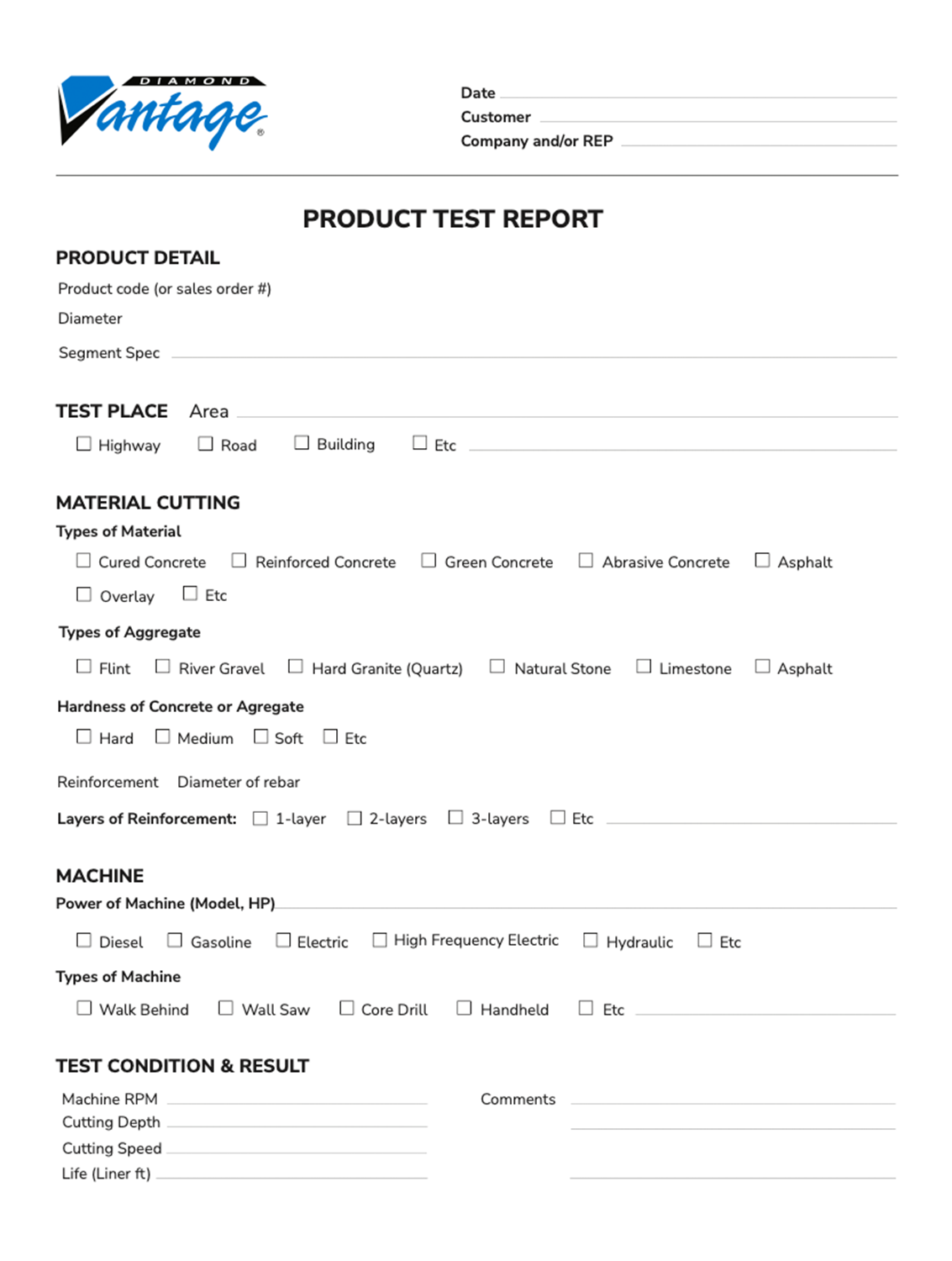 DV Product Test Report